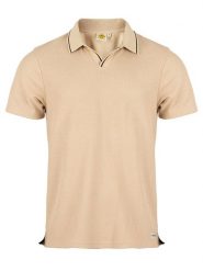 Roadsign Koszulka polo w kolorze beżowym rozmiar: XXL. Brązowe koszulki polo męskie Roadsign, xxl, bez wzorów, z bawełny, bez ramiączek. Za 47.71 zł.