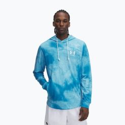 Bluza męska Under Armour Rival LW Graphic Hoodie. Niebieskie bluzy bez kaptura męskie Under Armour, m. Za 189.99 zł.