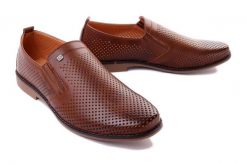 WOJTYŁKO 9W23802V brąz, półbuty męskie. Brązowe półbuty męskie Wojtyłko, bez zapięcia. Za 164.90 zł.