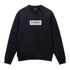 Bluza męska Napapijri B-Box Logo C. Czarne bluzy bez kaptura męskie Napapijri, l. Za 259.99 zł.
