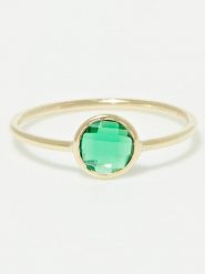 OR ÉCLAT Złoty pierścionek "Scarlette" z cyrkoniami rozmiar: 52. Zielone pierścionki damskie Or Éclat, z cyrkonią, złote. Za 391.99 zł.