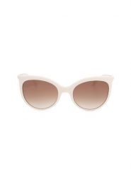 Longchamp Damskie okulary przeciwsłoneczne w kolorze kremowo-jasnobrązowym rozmiar: 54. Brązowe okulary przeciwsłoneczne damskie Longchamp. Za 245.96 zł.