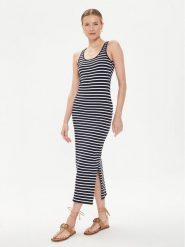 Vero Moda Sukienka letnia My Soft 10305782 Granatowy Tight Fit. Niebieskie sukienki damskie Vero Moda, na lato, m, bez wzorów, z bawełny, bez kołnierzyka, bez ramiączek. Za 89.99 zł.