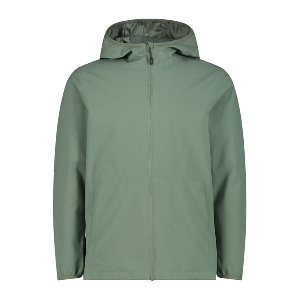 Kurtka przeciwdeszczowa z stałym kapturem CMP. Zielone kurtki męskie CMP, bez wzorów, z softshellu, sportowe. W wyprzedaży za 313.55 zł.