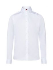 Finshley & Harding koszula biznesowa Mężczyźni Slim Fit Bawełna biały, 43. Białe koszule męskie Finshley & Harding, m, bez wzorów, z bawełny, bez kołnierzyka, bez ramiączek. Za 329.95 zł.