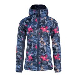 Kurtka hybrydowa damska Columbia Powder Pass Hooded. Niebieskie kurtki damskie Columbia, xs, bez wzorów, bez kaptura. Za 269.99 zł.
