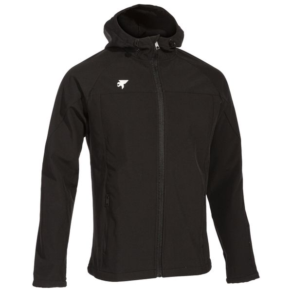 Kurtka softshell męska Joma Explorer. Czarne kurtki męskie Joma, m, bez wzorów, z softshellu, sportowe, bez kaptura. Za 199.99 zł.