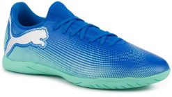 BUTY HALOWE HALÓWKI SPORTOWE PIŁKARSKIE PUMA FUTURE 7 PLAY IT. Niebieskie buty sportowe na co dzień męskie Puma, z materiału, bez zapięcia, do piłki nożnej. Za 179.00 zł.