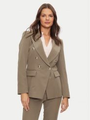 Maryley Marynarka 24IB139/43WO Brązowy Regular Fit. Brązowe marynarki i żakiety damskie Maryley, xl, bez wzorów, z syntetyku. Za 399.99 zł.