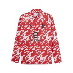 Męska bluza przedmeczowa z zamkiem 1/4 AC Milan PUMA. Białe bluzy z kapturem męskie Puma, m, z materiału. Za 279.00 zł.