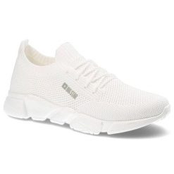 Białe Sneakersy Big Star Damskie Buty Sportowe. Białe buty sportowe na co dzień damskie Big Star, bez wzorów, z materiału. Za 189.00 zł.