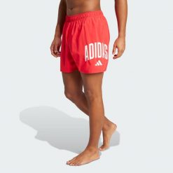 Szorty adidas Swim Short Logo 5 Inch. Białe szorty sportowe męskie Adidas, do pływania. Za 179.00 zł.
