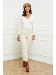 Soft Cashmere Kardigan w kolorze białym rozmiar: 34/36. Białe kardigany damskie Soft Cashmere, bez wzorów, z kaszmiru. Za 126.45 zł.