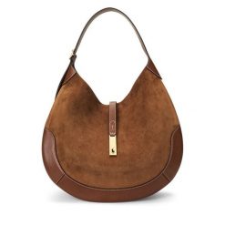 Torebka Polo Ralph Lauren. Brązowe torebki klasyczne damskie Polo Ralph Lauren, bez wzorów, bez dodatków. Za 3,599.00 zł.