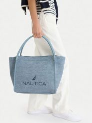 Nautica Torebka CEO-NTC-L-001-09 Niebieski. Niebieskie torebki klasyczne damskie Nautica, bez wzorów, z materiału, bez dodatków. Za 179.99 zł.
