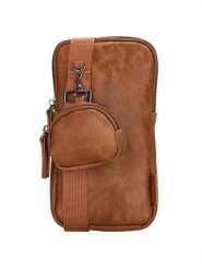 Beagles Torebka "Ferro" w kolorze jasnobrązowym na telefon - 10 x 20 x 3 cm rozmiar: onesize. Brązowe torebki klasyczne damskie Beagles, bez wzorów, z materiału, bez dodatków. Za 50.45 zł.