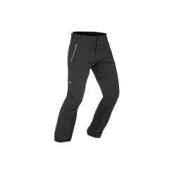 Spodnie turystyczne SH900 Warm męskie. Czarne spodnie materiałowe męskie QUECHUA, bez wzorów, z elastanu. Za 199.99 zł.