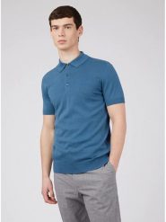 Ben Sherman Koszulka polo w kolorze niebieskim rozmiar: L. Niebieskie koszulki polo męskie Ben Sherman, l, bez wzorów, z bawełny, bez ramiączek. Za 175.67 zł.