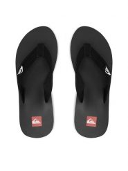 Quiksilver Japonki EO-DUNE CQ10036MB Czarny. Czarne klapki i japonki męskie Quiksilver, ze skóry. Za 109.99 zł.