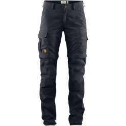 Spodnie damskie Fjallraven Karla Pro Zip-off Trousers. Niebieskie spodnie dresowe damskie Fjällräven, bez wzorów. Za 591.99 zł.
