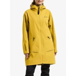 Parka przeciwdeszczowa damska Didriksons Eliana Parka. Żółte kurtki przeciwdeszczowe damskie Didriksons, bez wzorów. Za 923.99 zł.