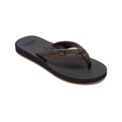 Sandały dla Mężczyzn CARVER SQUISH. Brązowe sandały męskie Quiksilver, z gumy, bez zapięcia. Za 129.99 zł.