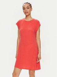 Vero Moda Sukienka codzienna Ava 10304703 Czerwony Loose Fit. Czerwone sukienki damskie Vero Moda, na co dzień, s, bez wzorów, z lyocellu, bez kołnierzyka, bez ramiączek, proste. Za 69.99 zł.