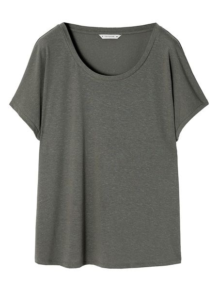 TATUUM Koszulka w kolorze szarym rozmiar: M. Szare bluzki damskie Tatuum, m, bez wzorów, bez kołnierzyka. Za 79.77 zł.