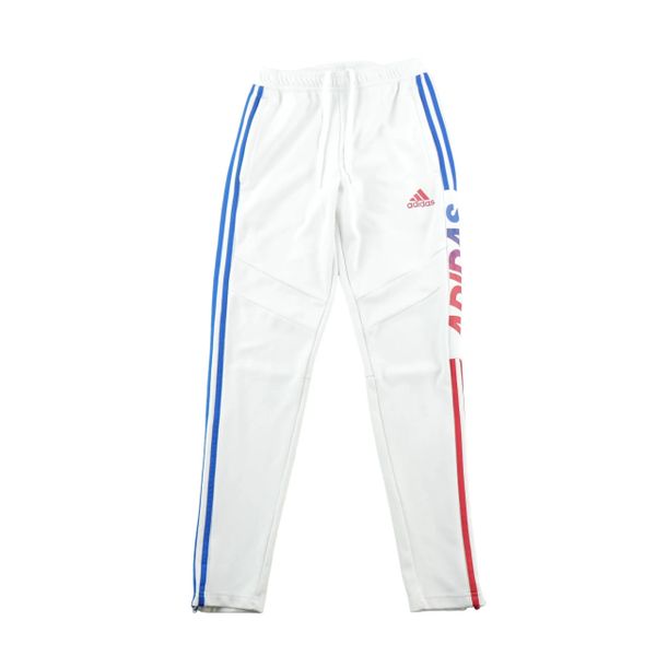 Second life - Spodnie dresowe męskie Tiro 21 Track Pants - Stan dobry. Białe spodnie sportowe męskie Adidas, z dresówki. Za 143.46 zł.