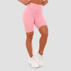 Szorty damskie fitness z kieszeniami różowe Biker. Czerwone spodenki sportowe damskie GYMBEAM, xs, z elastanu, na fitness i siłownię. Za 76.90 zł.