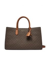 MICHAEL Michael Kors Torebka Scarlett Medium Signature Logo Satchel 30F4GETS2B Brązowy. Brązowe torebki klasyczne damskie MICHAEL Michael Kors, bez wzorów, ze skóry, bez dodatków. Za 849.99 zł.