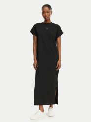 HUGO Sukienka codzienna Nalle_B 50540389 Czarny Regular Fit. Czarne sukienki damskie Hugo, na co dzień, xs, bez wzorów, z bawełny, bez kołnierzyka, bez ramiączek, proste. Za 399.99 zł.