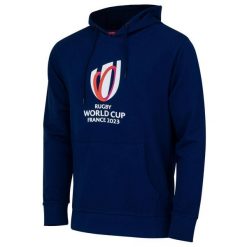 Bluza Sportfolio Logo RWC. Czarne bluzy z kapturem męskie RUGBY WORLD CUP 2023, m, z bawełny. Za 264.50 zł.