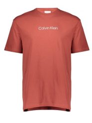 Calvin Klein Koszulka w kolorze czerwonym rozmiar: XXL. Czerwone bluzki damskie CALVIN KLEIN, xxl, bez wzorów, z bawełny, bez kołnierzyka. Za 104.99 zł.