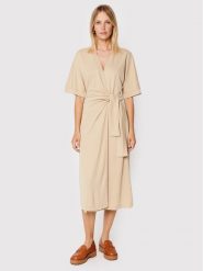 InWear Sukienka codzienna Jail 30107312 Beżowy Loose Fit. Brązowe sukienki damskie InWear, na co dzień, xs, bez wzorów, z syntetyku, bez kołnierzyka, bez ramiączek, proste. Za 669.99 zł.