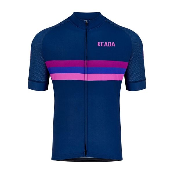 Damska koszulka rowerowa z krótkim rękawem - Sunset. Fioletowe bluzki sportowe damskie KEADA SPORTS, m, bez wzorów, bez ramiączek. Za 332.00 zł.