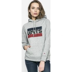 Levi's - Bluza. Szare bluzy z kapturem damskie Levi's, l, z bawełny. W wyprzedaży za 199.90 zł.