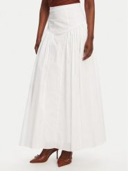 Bardot Spódnica maxi Amorette 59863SB Biały Regular Fit. Białe spódniczki damskie BARDOT, bez wzorów, z bawełny, maxi. Za 229.99 zł.