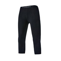 Damskie legginsy termoaktywne 3/4 100% wełna merynosów - Bjork 210. Czarne bielizna termoaktywna damska FJORK MERINO, m, bez wzorów, z wełny. W wyprzedaży za 239.00 zł.