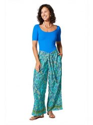 Ipanima Spodnie w kolorze turkusowym rozmiar: 34-40. Niebieskie spodnie materiałowe damskie Ipanima, bez wzorów, z materiału, klasyczne, z standardowym stanem. Za 78.99 zł.