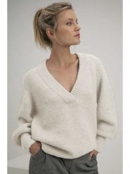 Josephine & Co Sweter "Suus" w kolorze białym rozmiar: S. Białe swetry klasyczne damskie Josephine & Co, s, z wełny, bez kołnierzyka. Za 269.18 zł.