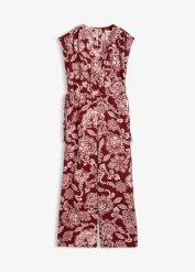 Kombinezon. Czerwone kombinezony damskie bonprix, bez wzorów, bez kołnierzyka, bez ramiączek. Za 189.99 zł.