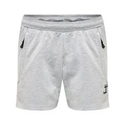 Szorty damskie Hummel Move Grid. Szare spodenki sportowe damskie HUMMEL, xl, z bawełny, na fitness i siłownię. Za 190.50 zł.