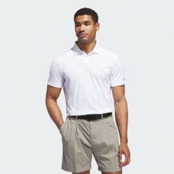 Koszulka polo Ultimate365 Tour Nylon. Białe koszulki polo męskie Adidas, l, bez wzorów, z nylonu, bez ramiączek. Za 399.00 zł.