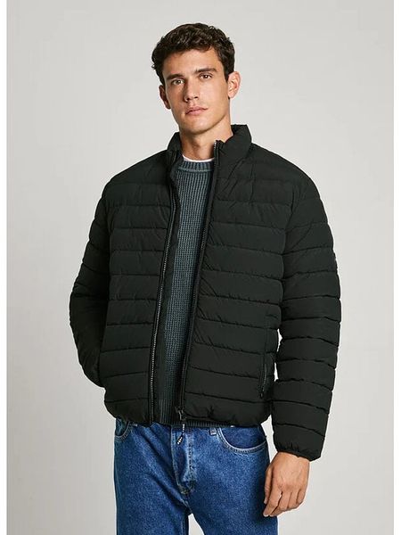 Pepe Jeans Kurtka pikowana "Tomi" w kolorze czarnym rozmiar: L. Czarne kurtki męskie Pepe Jeans, l, bez wzorów, z jeansu, bez kaptura. Za 282.80 zł.