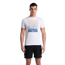 Koszulka męska T-Shirt sportowy Arena Men's T-Shirt Solid Cotton. Białe t-shirty męskie Arena, m, bez wzorów, bez kołnierzyka. Za 129.99 zł.