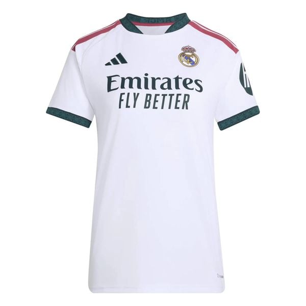 Koszulka domowa damska Real Madrid 2026/27. Białe bluzki sportowe damskie Adidas, l, bez wzorów, z materiału, bez ramiączek. Za 423.00 zł.