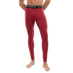 Męskie legginsy termoaktywne Sporty zimowe Siroko Teine. Brązowe bielizna termoaktywna męska SIROKO, l, bez wzorów. Za 126.00 zł.