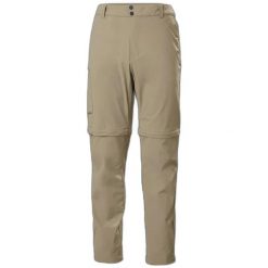 Regularne spodnie z zamkiem błyskawicznym Helly Hansen Brono Softshell. Brązowe szorty męskie Helly Hansen, bez wzorów, z elastanu. Za 552.25 zł.
