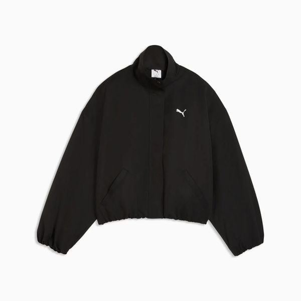 Kurtka damska Puma STYLE czarna r S. Czarne kurtki damskie Puma, l, bez wzorów, z materiału, bez kaptura. Za 271.13 zł.